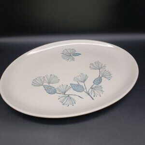 Marcrest Blue Pine 10x13.75 Oval Platter Oven Proof USA Crazing